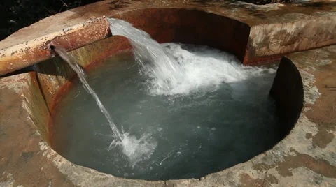 Hot spring in Bahariya Oasis, Egypt Stock Footage 34794574