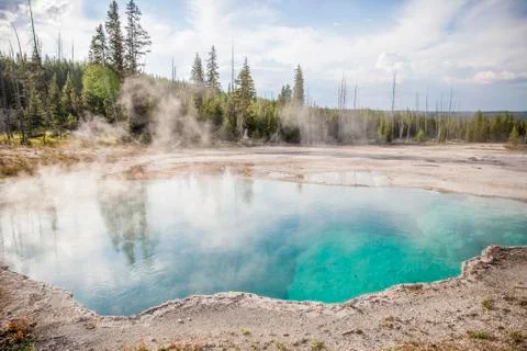 Hot Spring Basin Stock Photos