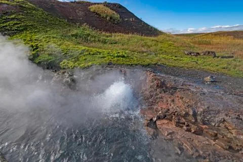Hot Spring in the Countryside Stockfoto's