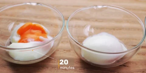 Hot Spring Egg Recipe 스톡 동영상 217862591