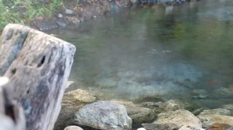 Hot spring Vídeo Stock 64006749