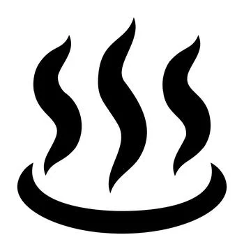 Hot spring, Japanese map symbol pin icon Stock Illustration