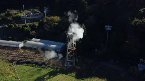 Hot Spring Pump Stock Footage 229058256