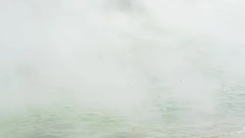 Hot spring source on the slopes of the mountain Video stock 309871189