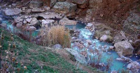 Hot Spring Utah Video stock 339042763