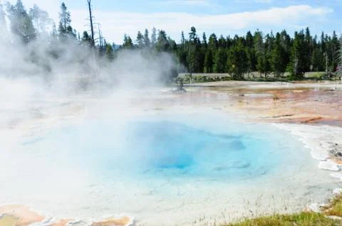 Hot Spring in Yellowstone Stock Photos