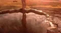 Hot Springs 04 Shepherd Woman Reflection Sunrise HD Footage
