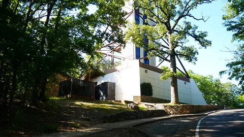 Hot Springs Mountain Tower Stock Footage 111283107