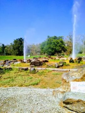 Hot springs Stock Photos