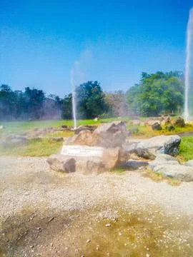 Hot springs Stock Photos