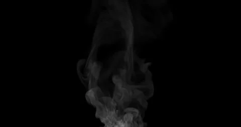 Hot steam boiling rising effect on dark backgrounds rendering Vídeos de archivo 331075144