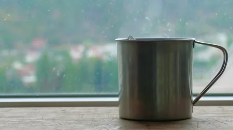 Hot steam from brewed tea Stock Footage 68618463