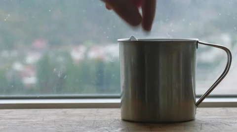 Hot steam from brewed tea Stock Footage 68618705