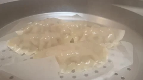 Hot Steamy Dumplings Stock Footage 295572620