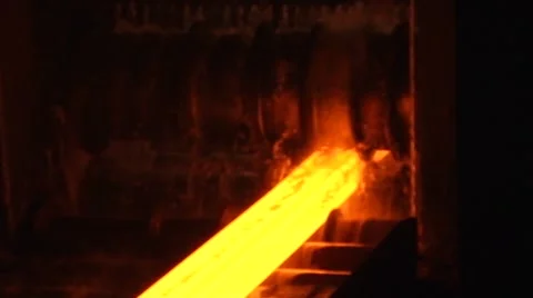 Hot steel Stock Footage 47931569