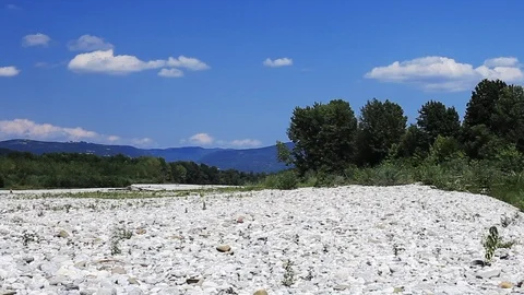 Hot summer causes drought Stock Footage 93609920