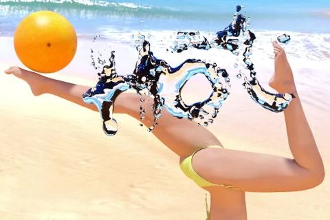 Hot summer Stock Illustration