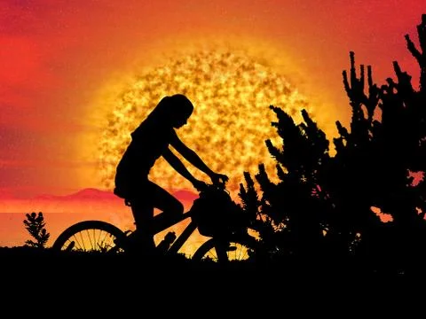 Hot summer Stock Illustration