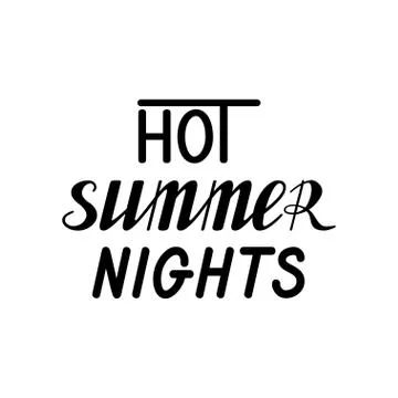 Hot summer nights Stock Illustration