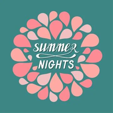 Hot summer nights Stock Illustration