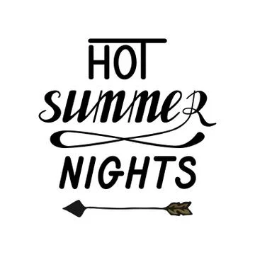 Hot summer nights Stock Illustration