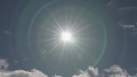 Hot summer sun Stock Footage 245593433