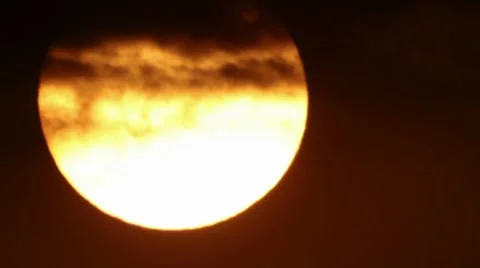 Hot summer sunset Stock Footage 8600758