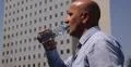 Hot Summer Sweat Salesman Hydrate Drinking Water Office Building Street View 4k or 4k+ Resolution