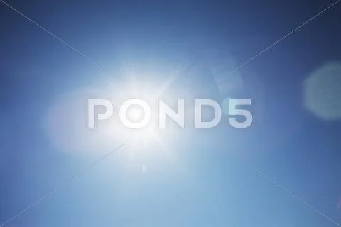 Hot sun background Stock Photos
