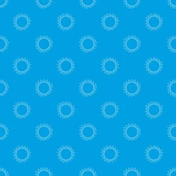 Hot sun pattern seamless blue イラスト素材