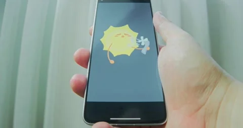 Hot Sun using a small fan to cool itself down, presentation Stock Footage 313501384