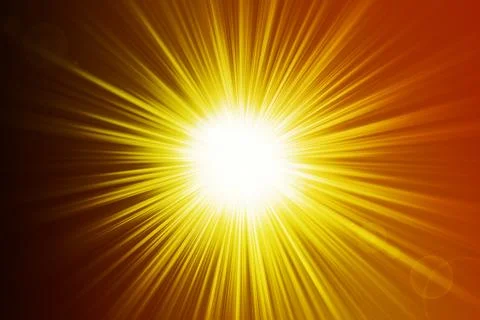 Hot sunrays background Stock Illustration