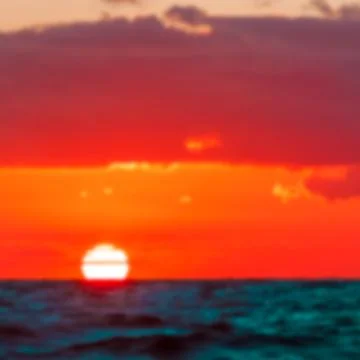 Hot sunset - blurred image 写真素材
