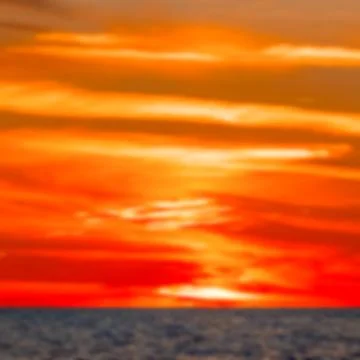 Hot sunset - blurred image 写真素材