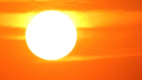 Hot sunset Stock Footage 125337871