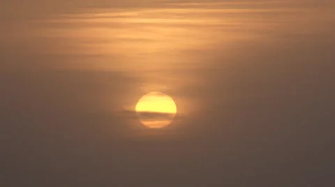 Hot Sunset Haze Stock Footage 46284652