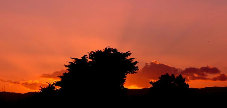 Hot sunset Stock Photos