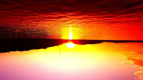 Hot sunset Stock Photos