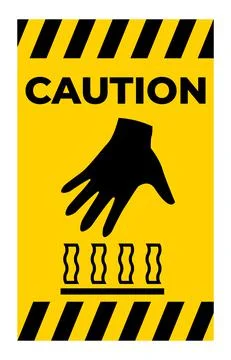 Hot Surface Do Not Touch Symbol Stock Illustration