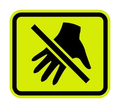 Hot Surface Do Not Touch Illustrazione stock