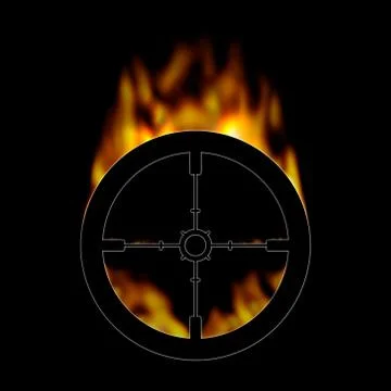 Hot Target Stock Illustration