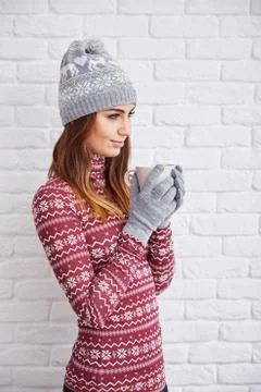 Hot tea for cold days Stock Photos