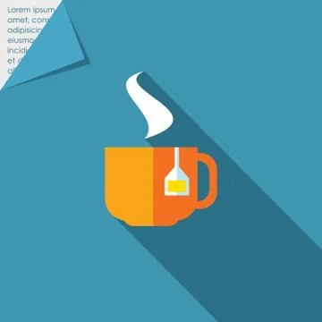 Hot tea cup Stock-Illustration