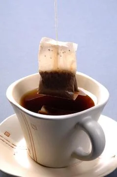 Hot tea in a cup Stock Photos
