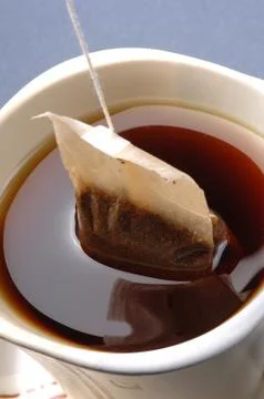Hot tea in a cup Foto stock