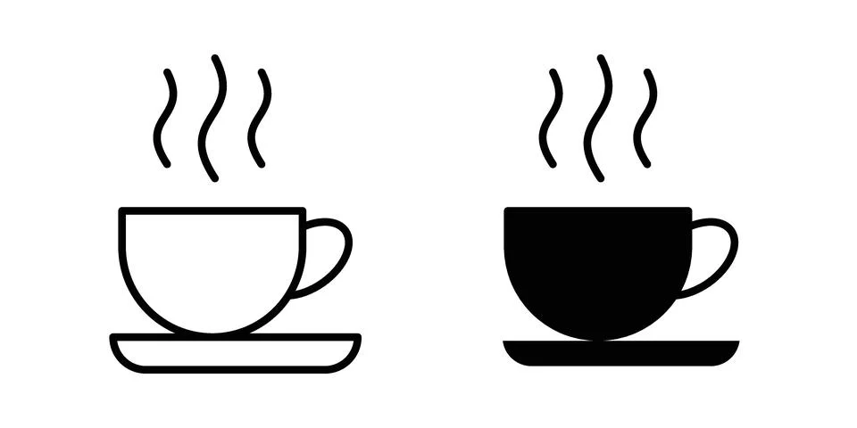 Hot tea icon vector design illustrations Stock Illustration