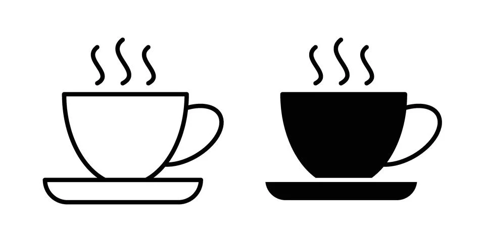 Hot tea icon vector, illustration icon set Stock Illustration