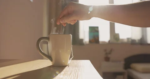 Hot Tea ready for drink Stock Footage 145877911