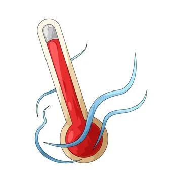 Hot temperature illustration Stock Illustration