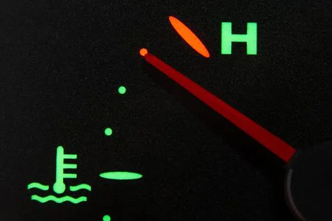 Hot temperature indicator Stock Photos